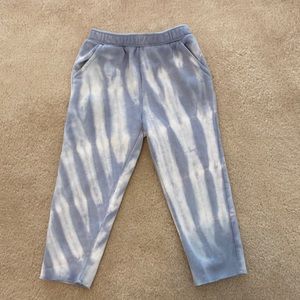 Toddler girls Gap blue/white tie dye sweat pants sz 4T